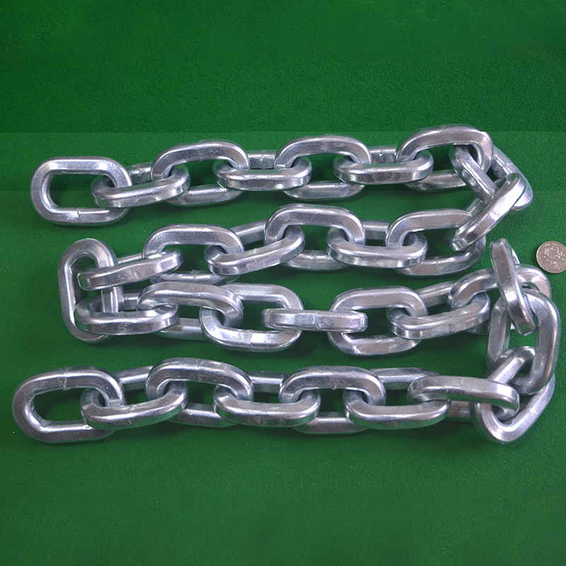 Cadenas cuadradas de aleación de acero de 14 mm (revestimiento de zinc respetuoso con el medio ambiente)